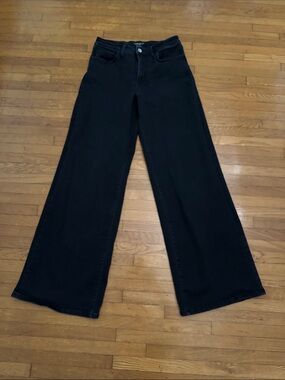 Voyageur by Mersea Kate Wide Leg Jeans in Stormy- size 28